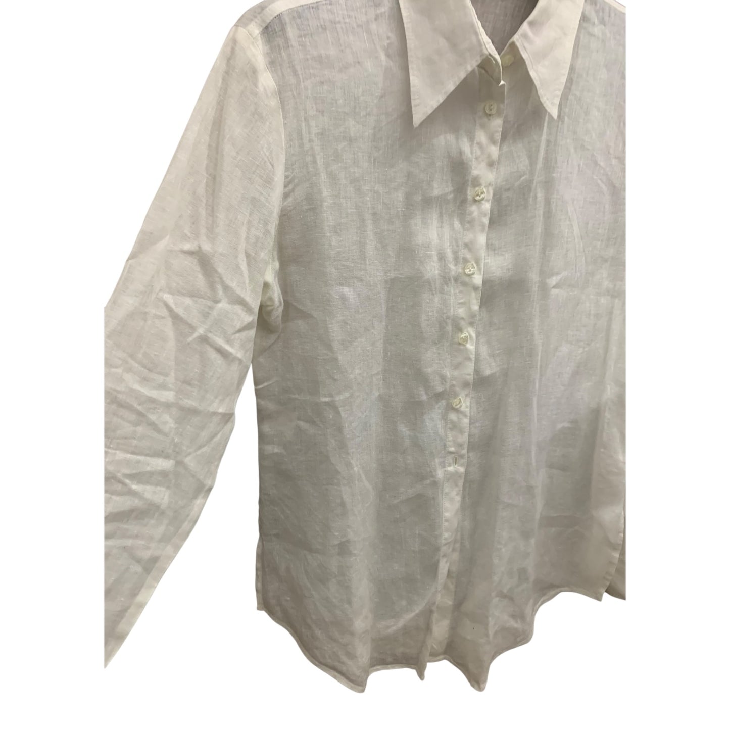 Camicia Donna Caractere Lino Bianco