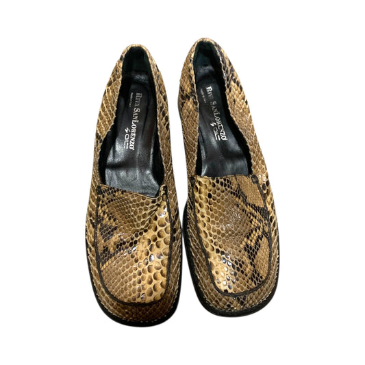 Scarpe Mocassini Donna Vintage Pelle Pitone
