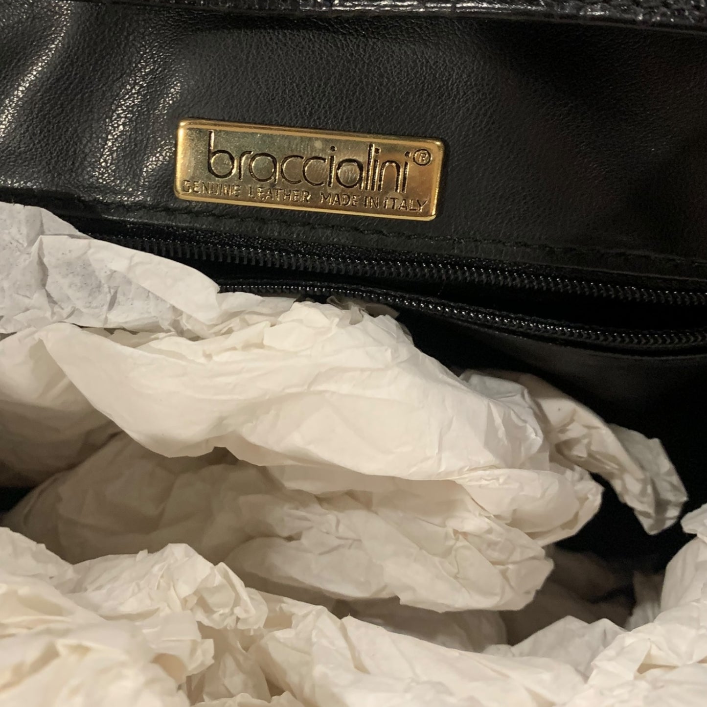 Borsa A Mano Vintage Braccialini Pelle