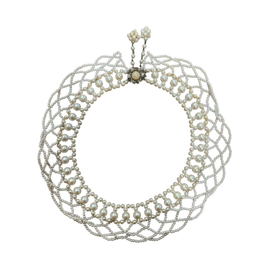 Collana Vintage Girocollo Perline