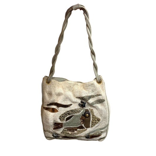 Borsa A Spalla Vintage Braccialini Beige