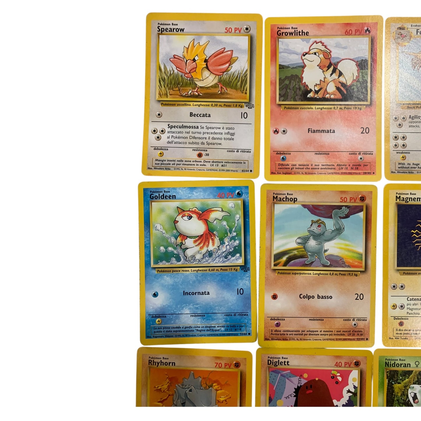 Lotto Carte Pokemon Vintage Anni 90