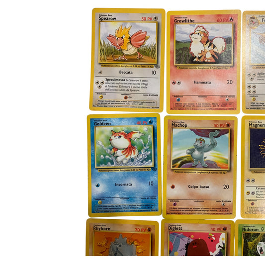 Lotto Carte Pokemon Vintage Anni 90