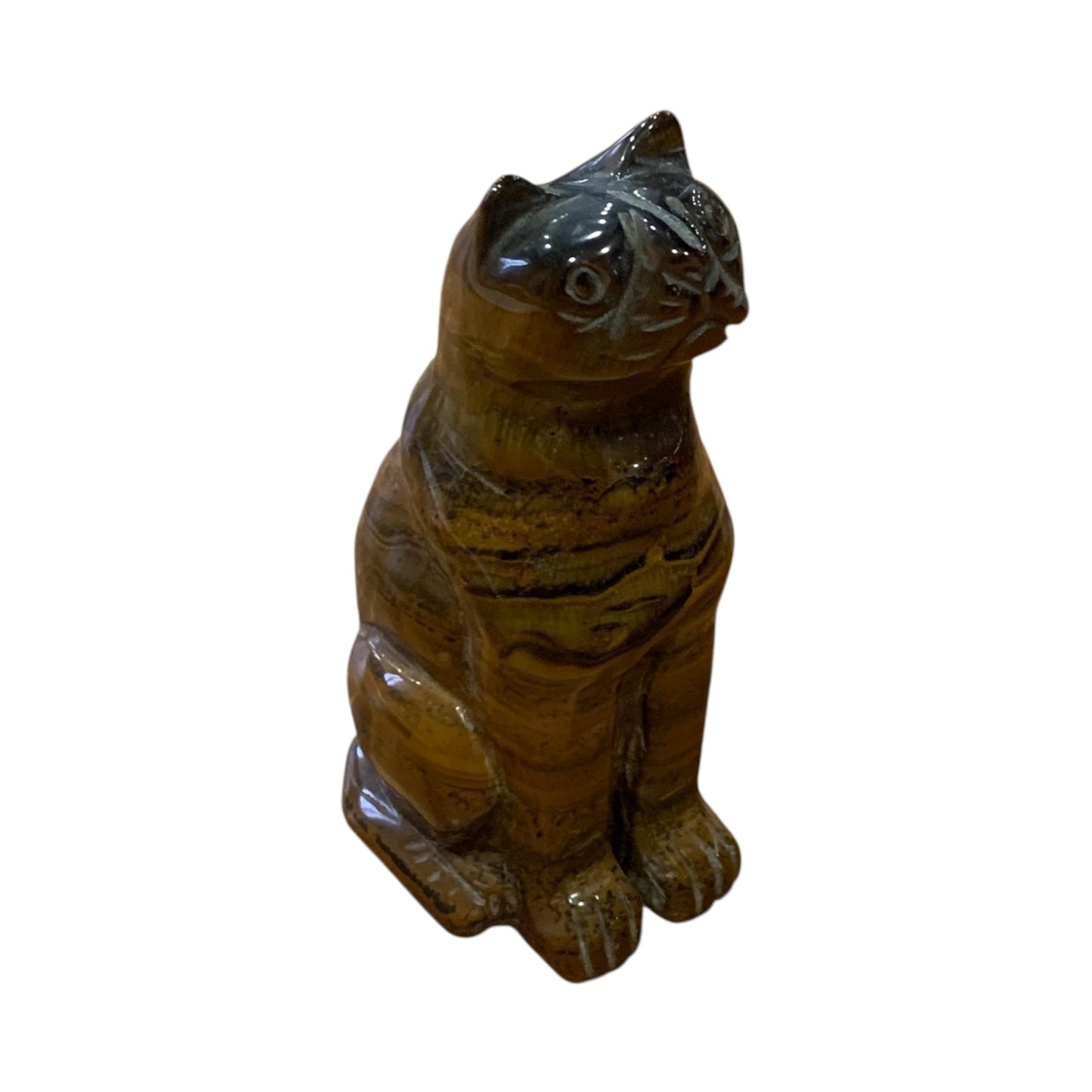 Statuina Occhio Di Tigre Gatto