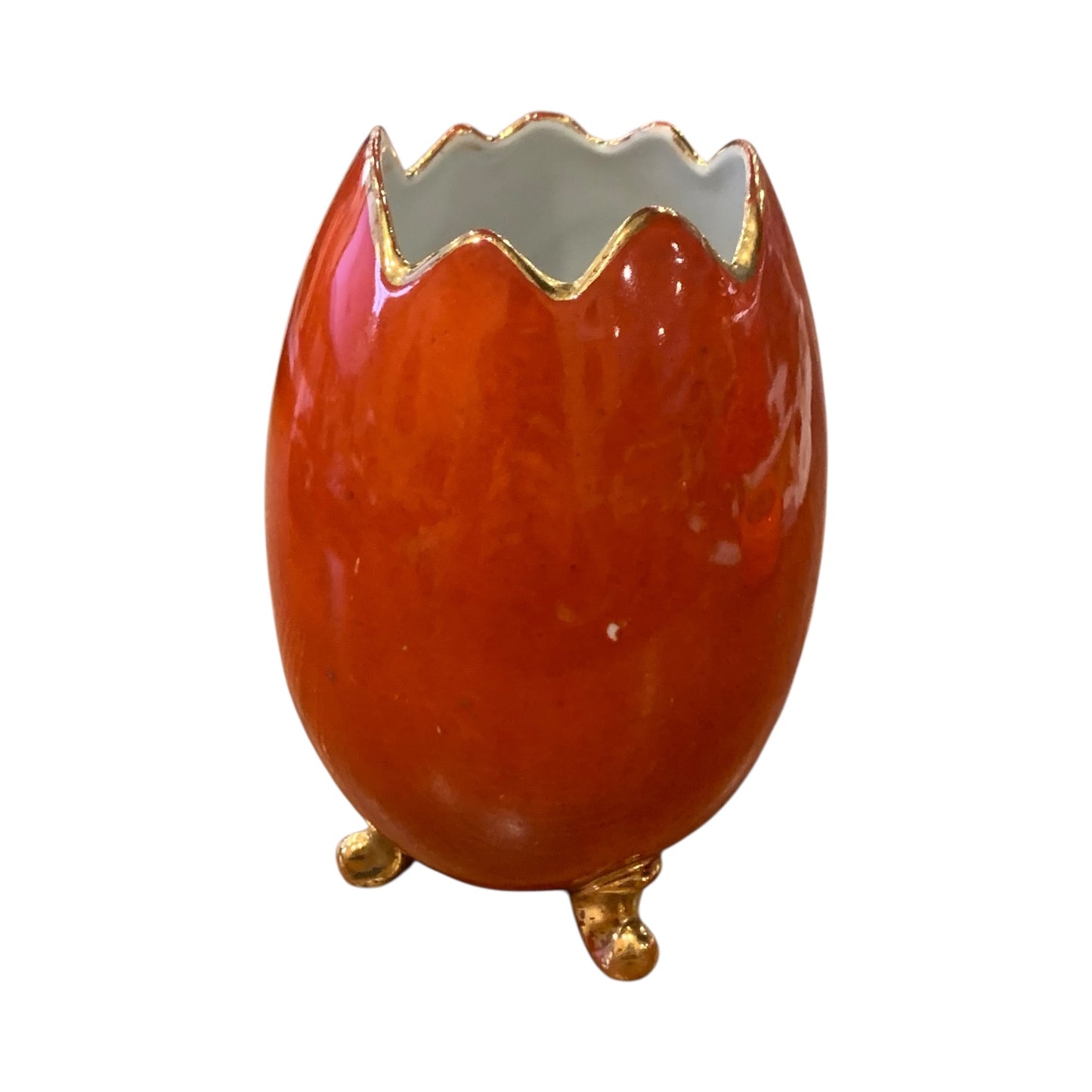 Vasetto Vintage Ceramica Forma Uovo