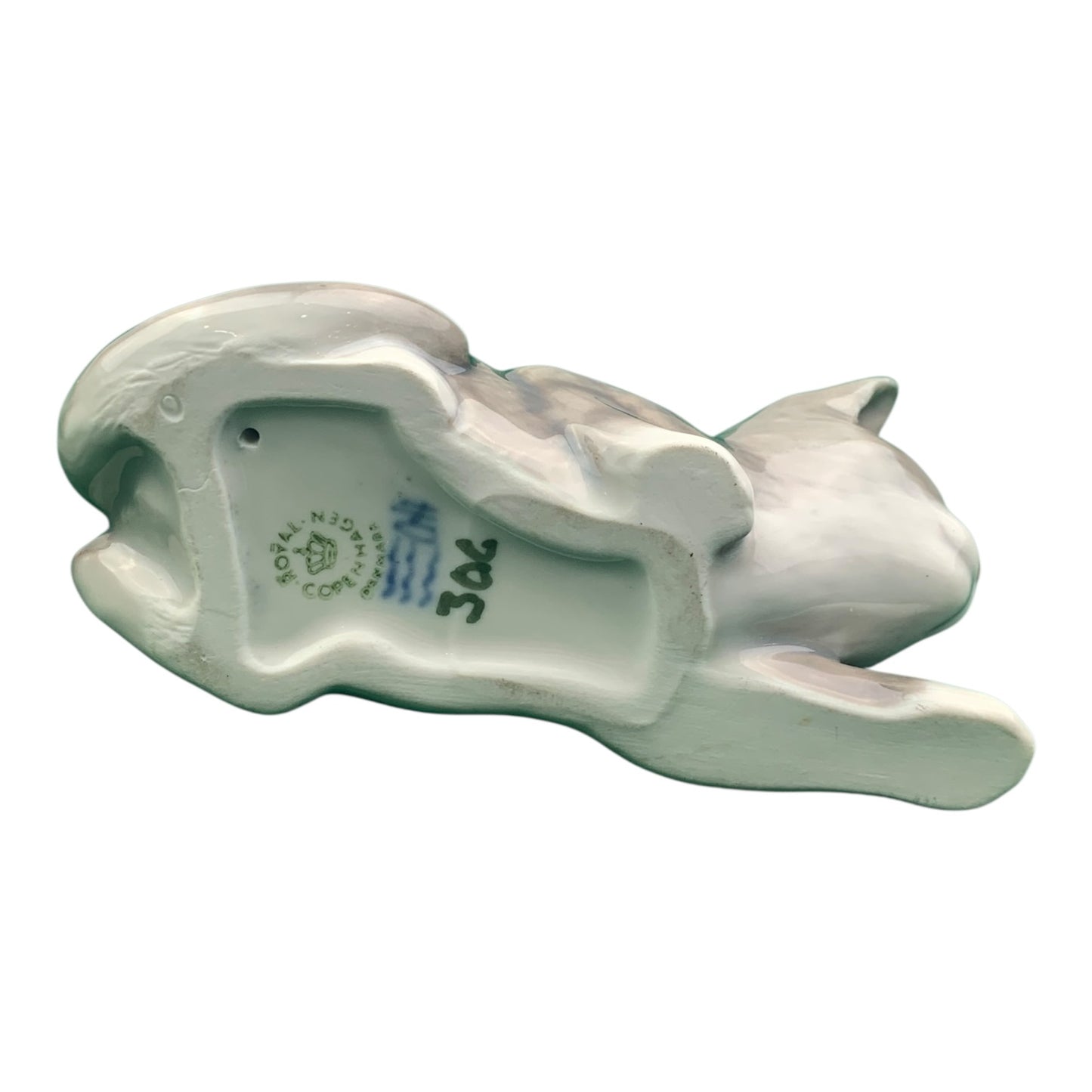 Statuina Gatto Royal Copenhagen Grigio Tigrato