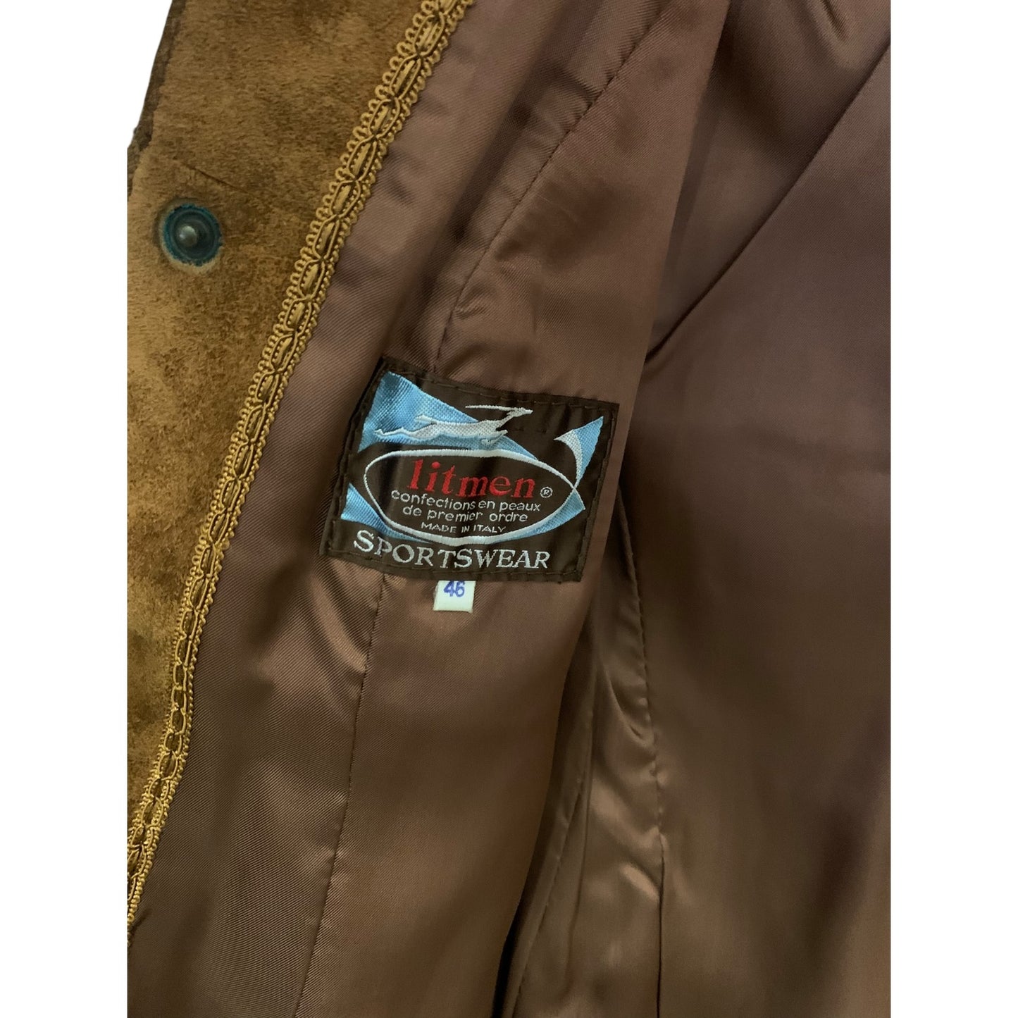 Giacca Donna Vintage Pelle Scamosciata