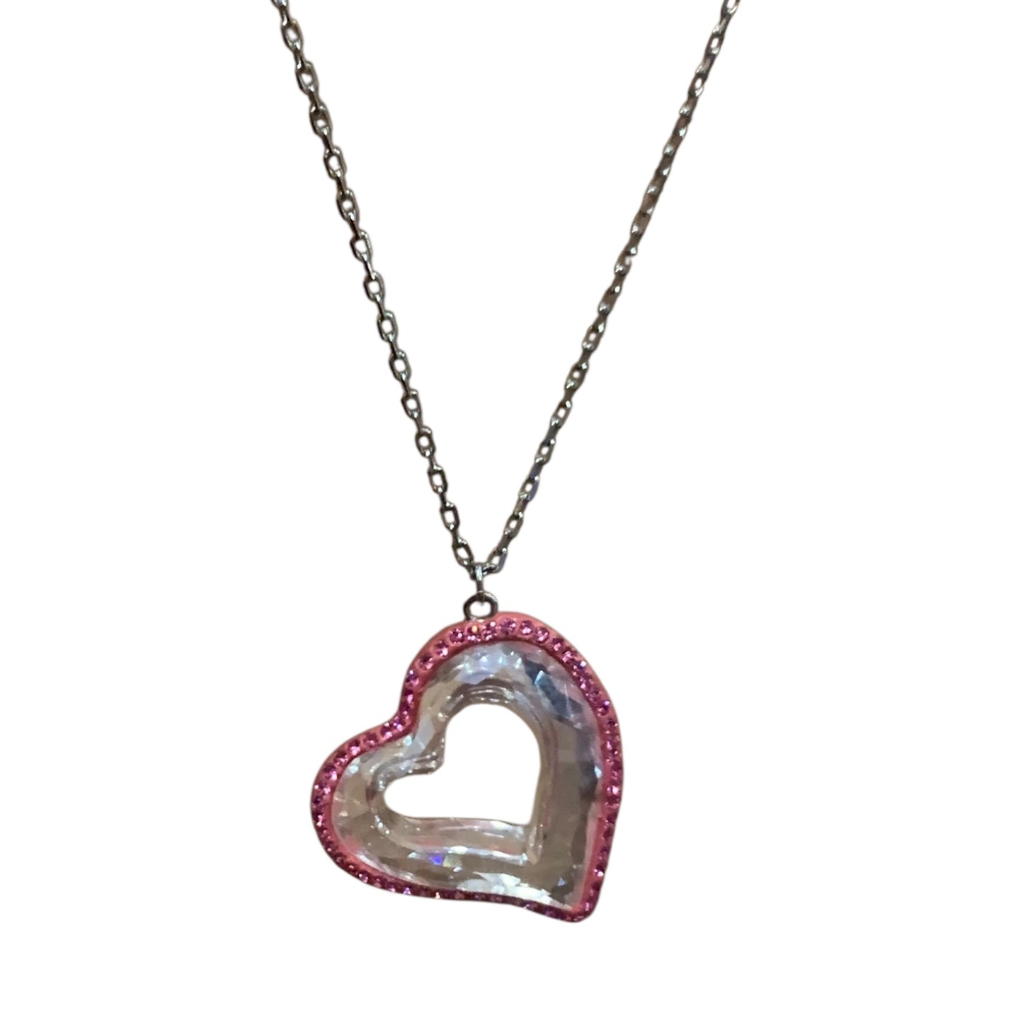 Collana Donna Swarovski Cuore Rosa