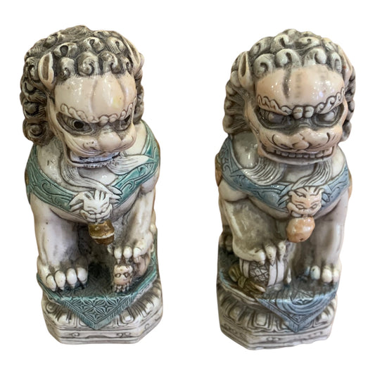 Coppia Statuina Cani Di Pho