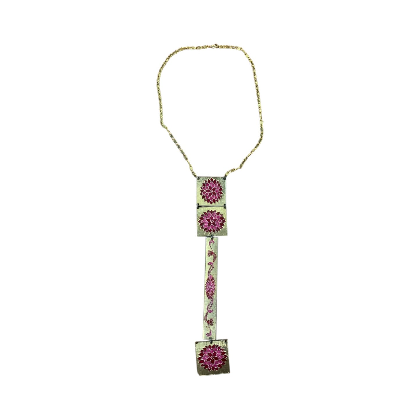 Collana Vintage Dorata Smalti