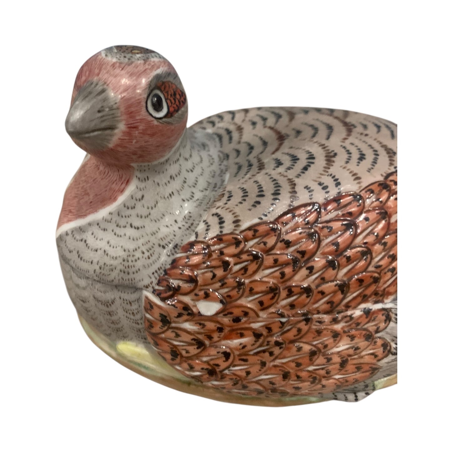 Zuppiera Porcellana Pernice Nel Nido