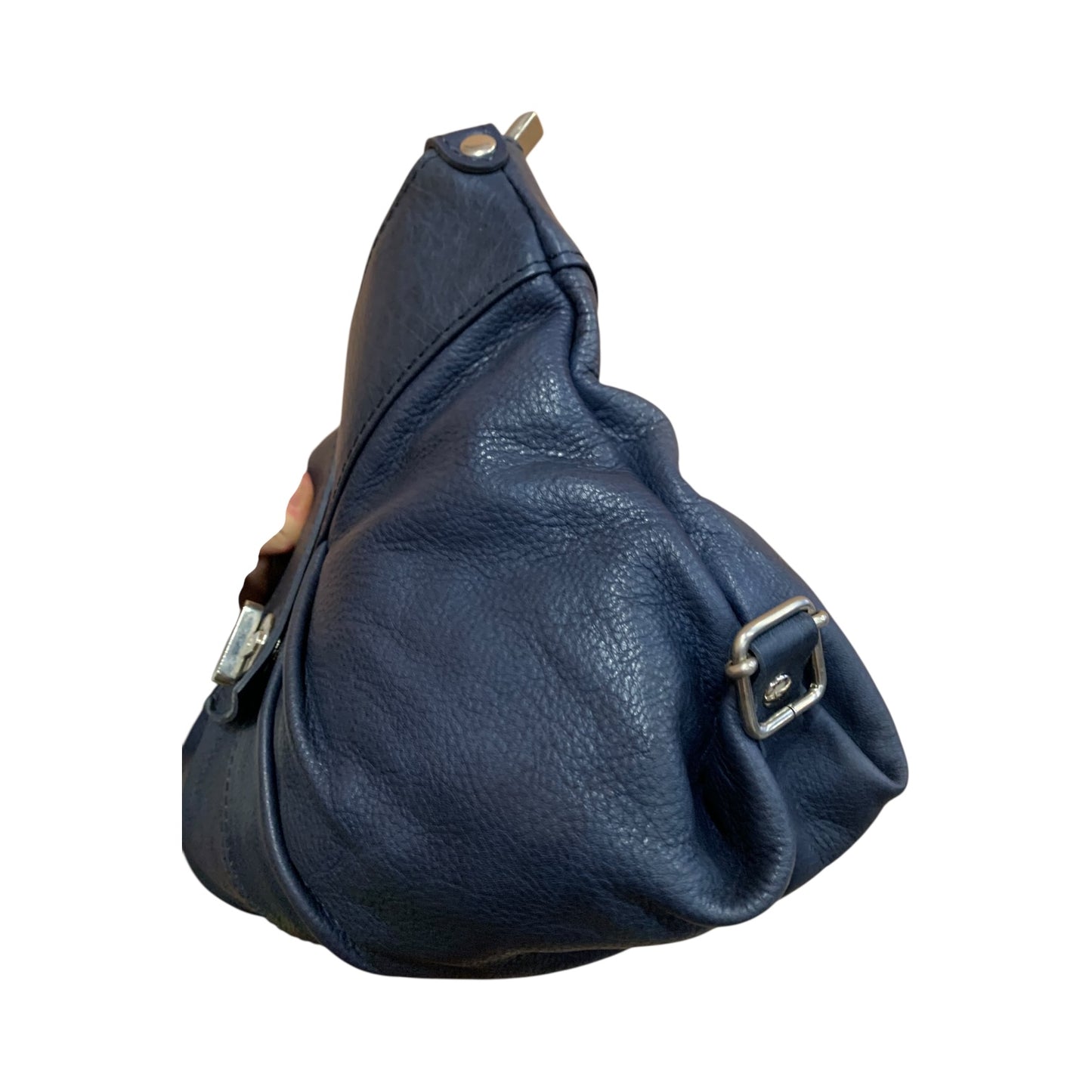 Borsa Tracolla Vintage Pelle Blu