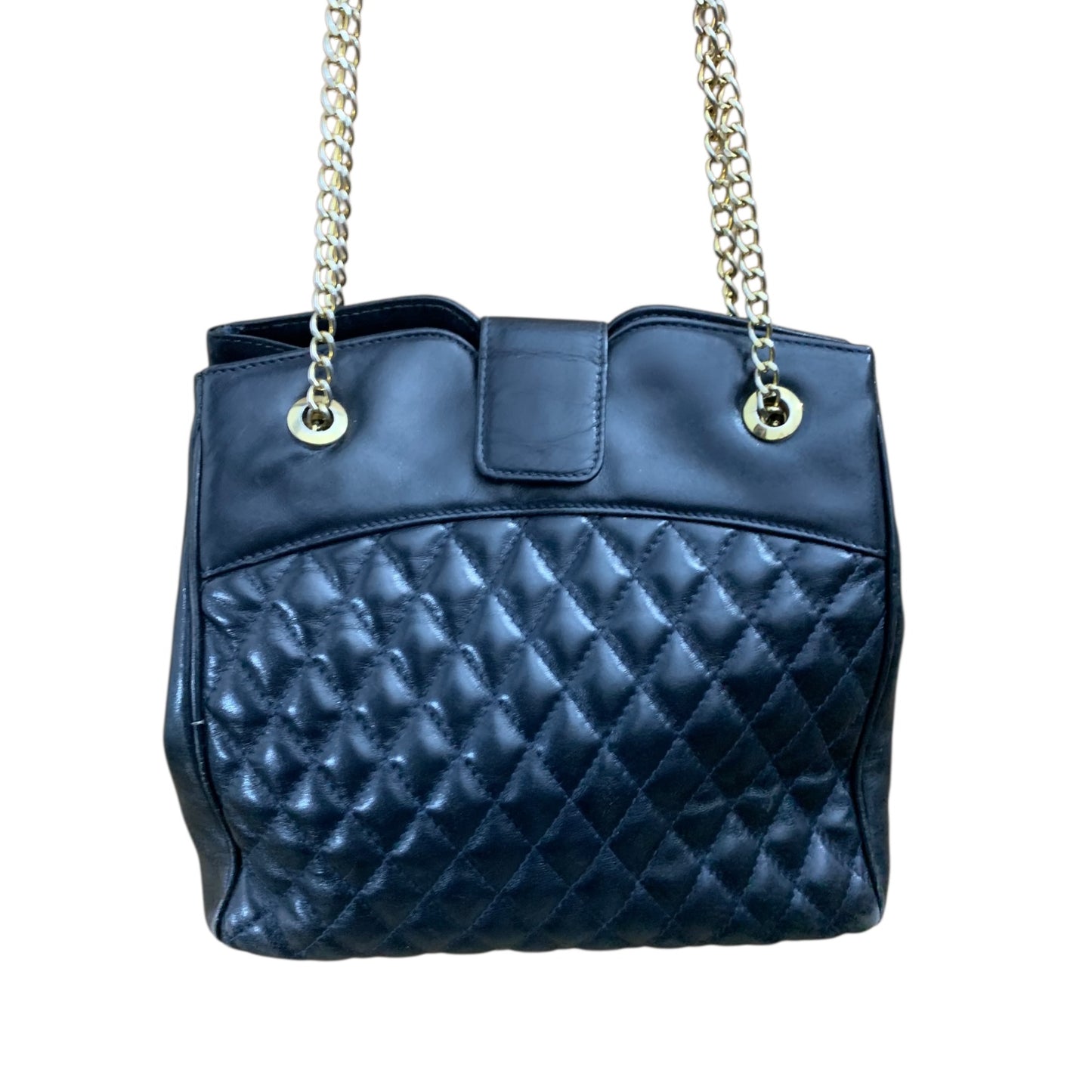 Borsa A Spalla Vintage Trapuntata Pelle