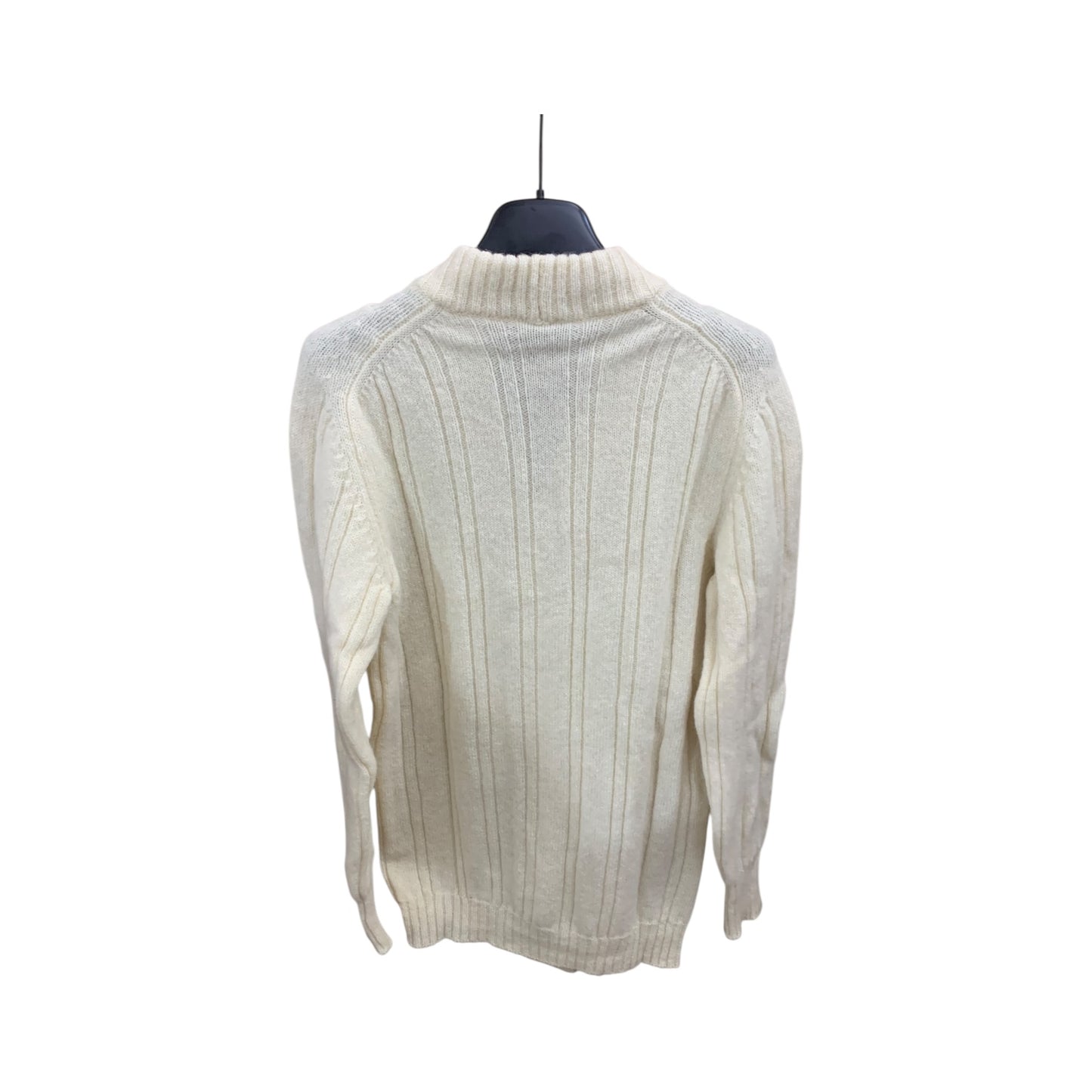 Cardigan Donna Vintage Lana Bianco