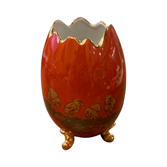 Vasetto Vintage Ceramica Forma Uovo