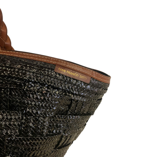 Borsa Vintage Paglia Pelle Gian Franco Sisti