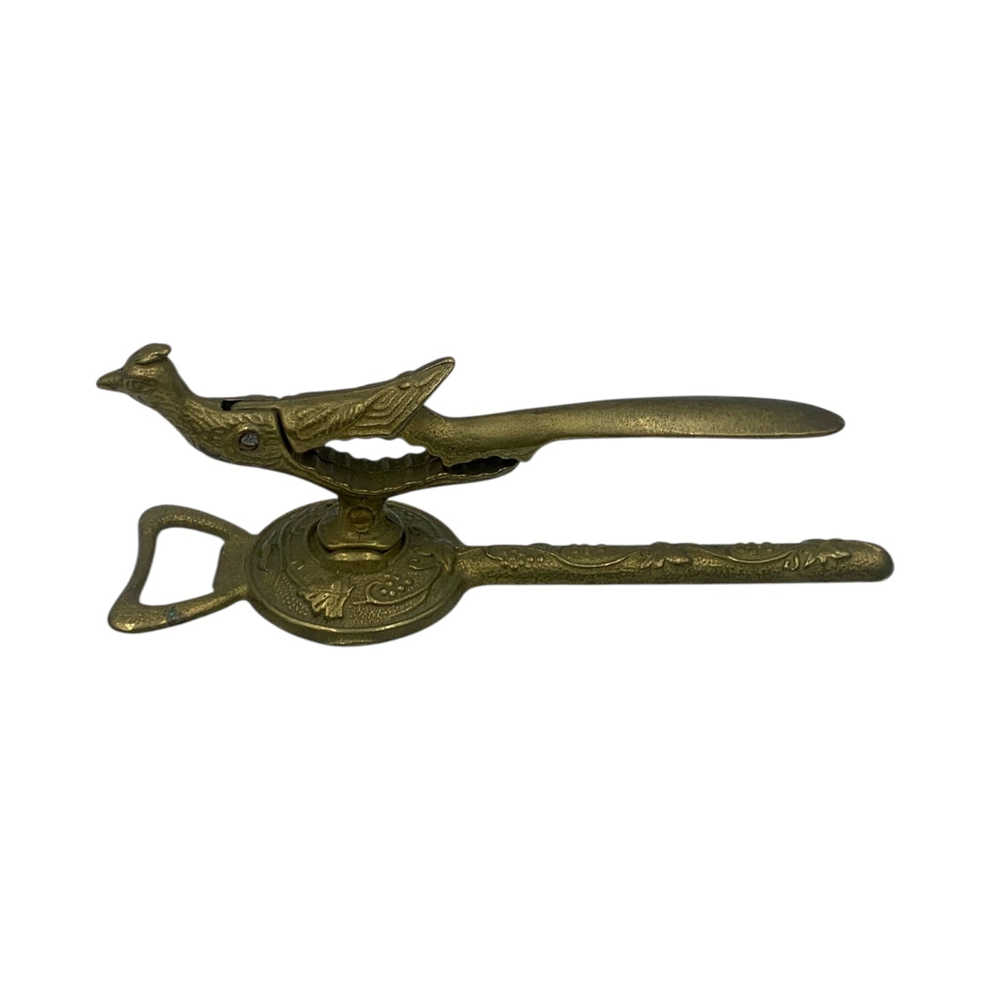Apribottiglia Schiaccianoci Ottone Vintage