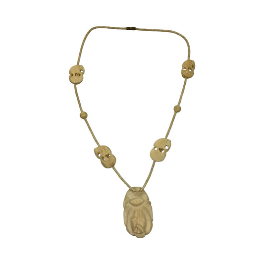 Collana Etnica Vintage Intagliata