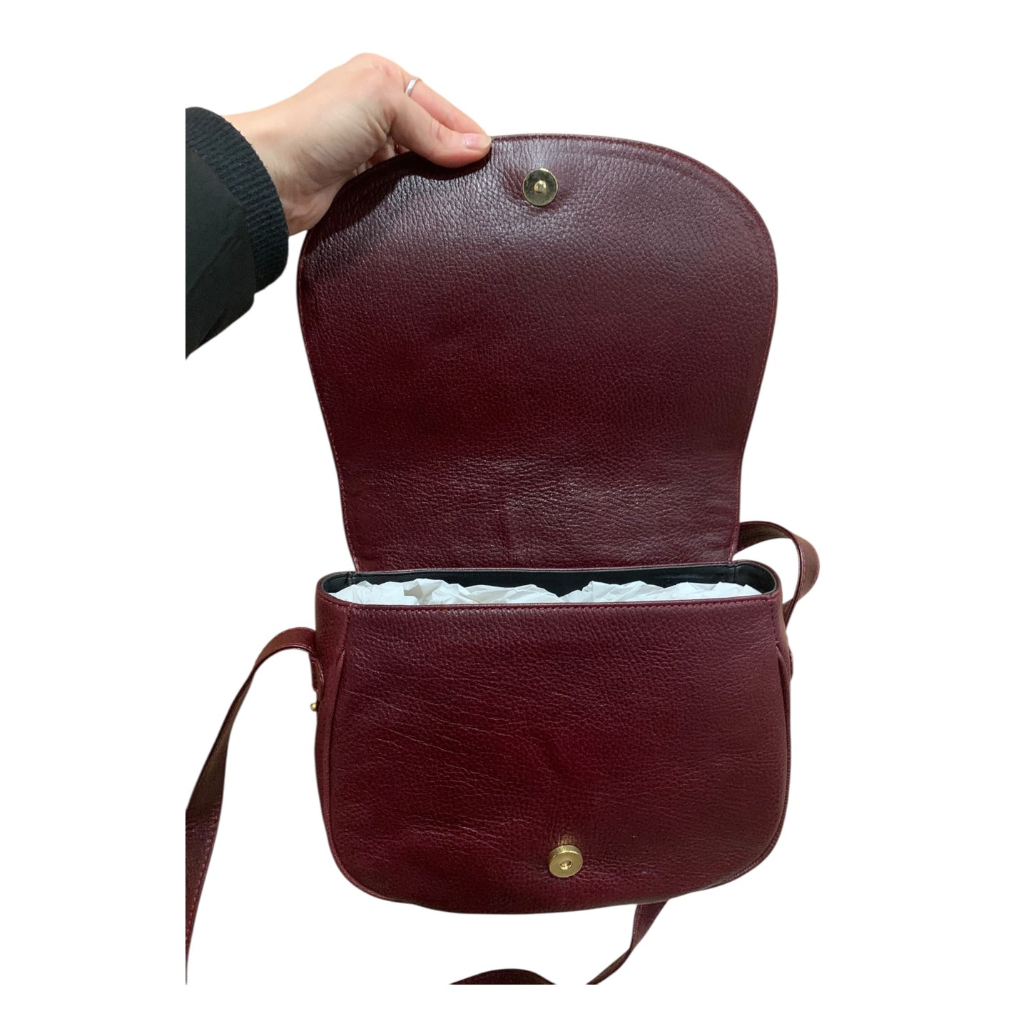 Borsa Tracolla Vintage Pelle Bordeaux