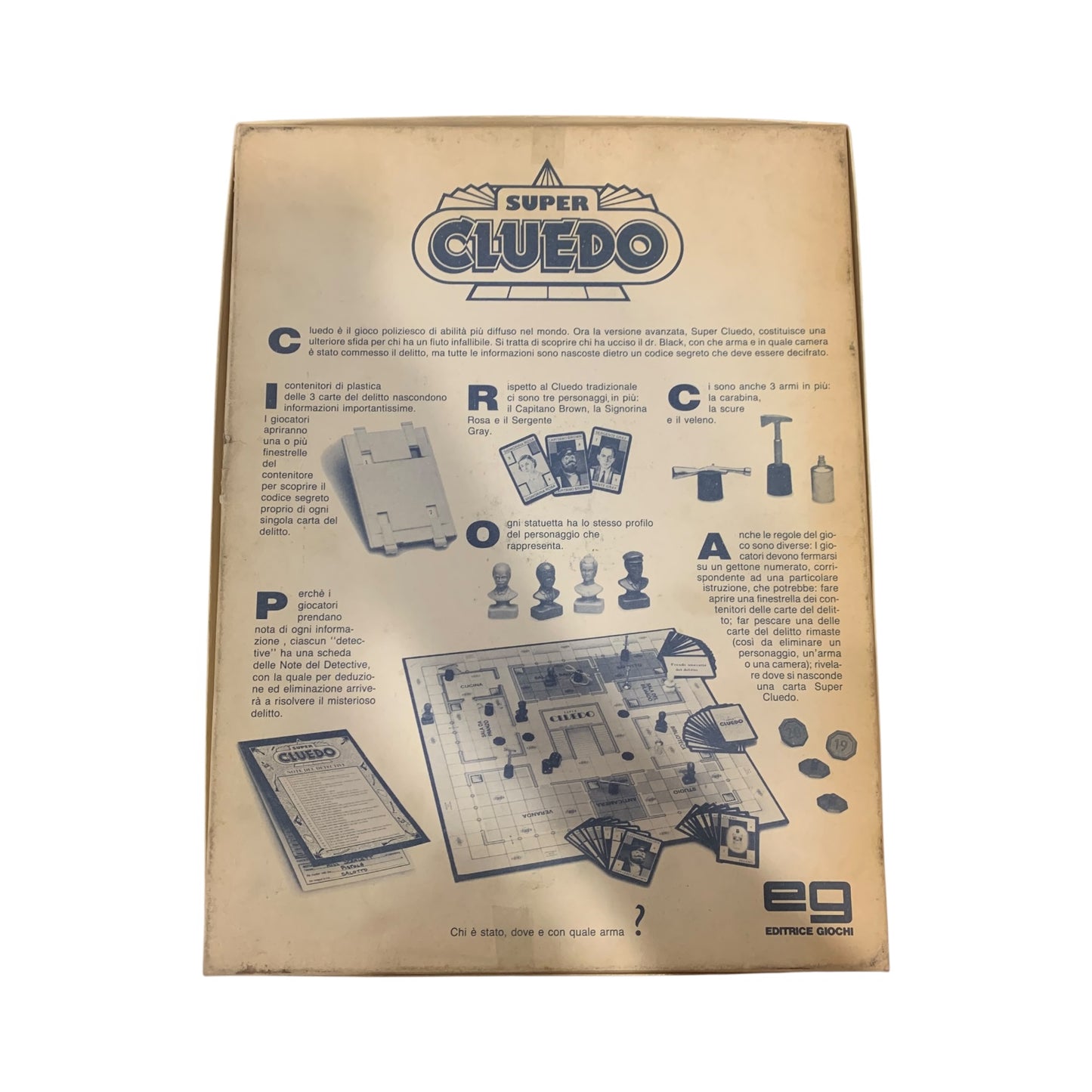 Gioco Vintage Super Cluedo