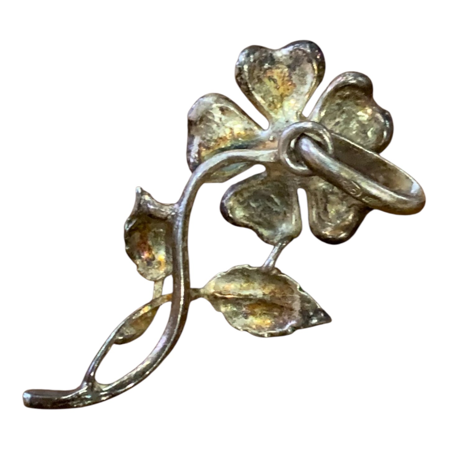 Ciondolo Vintage Fiore Smaltato