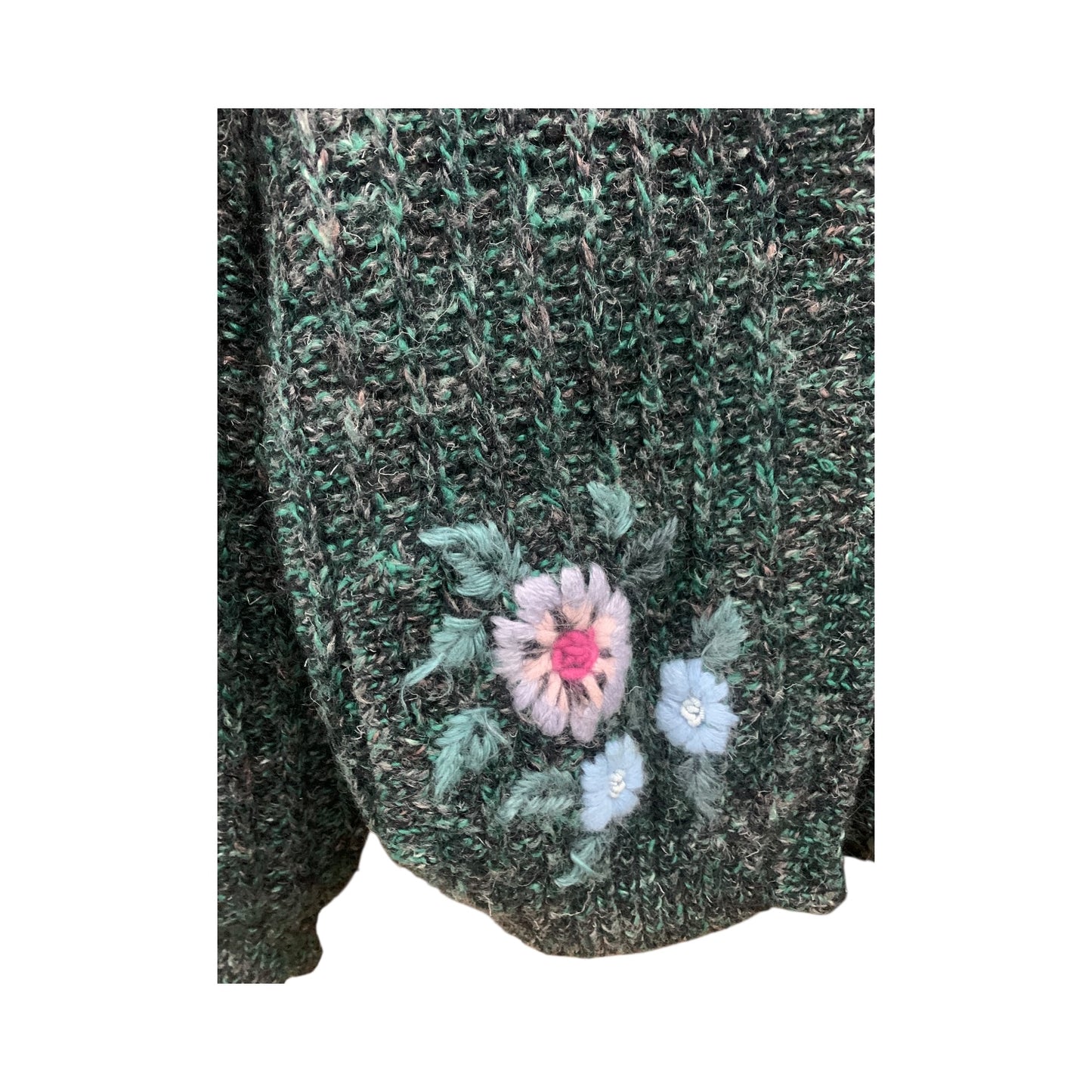 Cardigan Donna Vintage Lana Ricamo