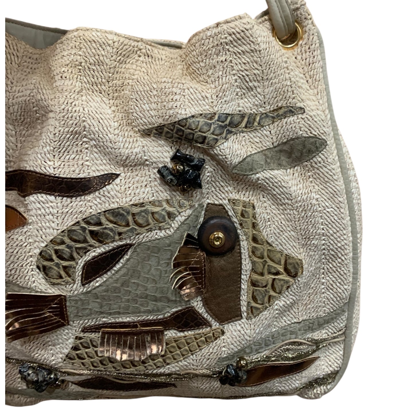 Borsa A Spalla Vintage Braccialini Beige