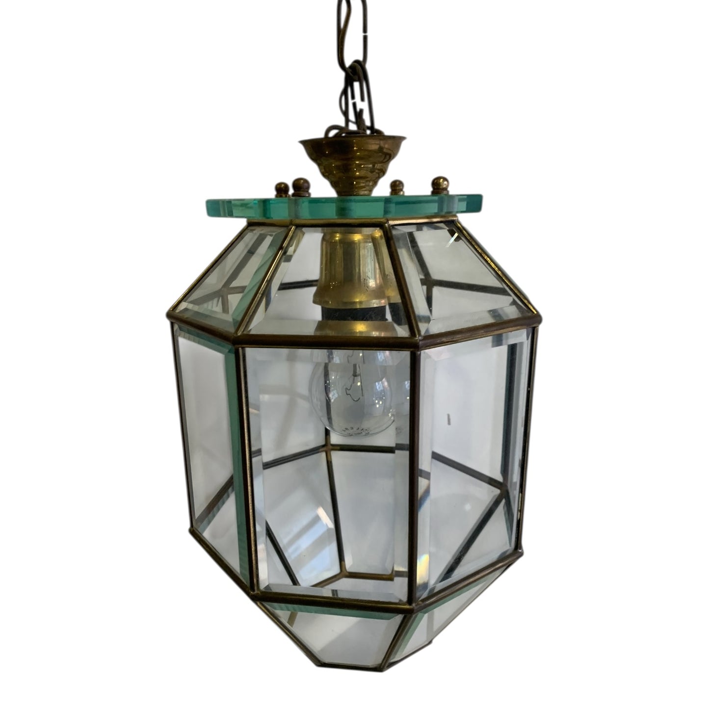Lampadario Vintage Anni 60 Cristallo
