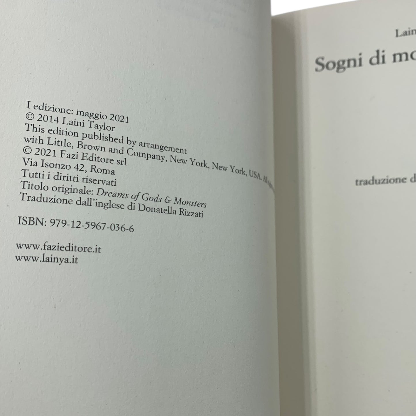Libri Trilogia Laini Taylor