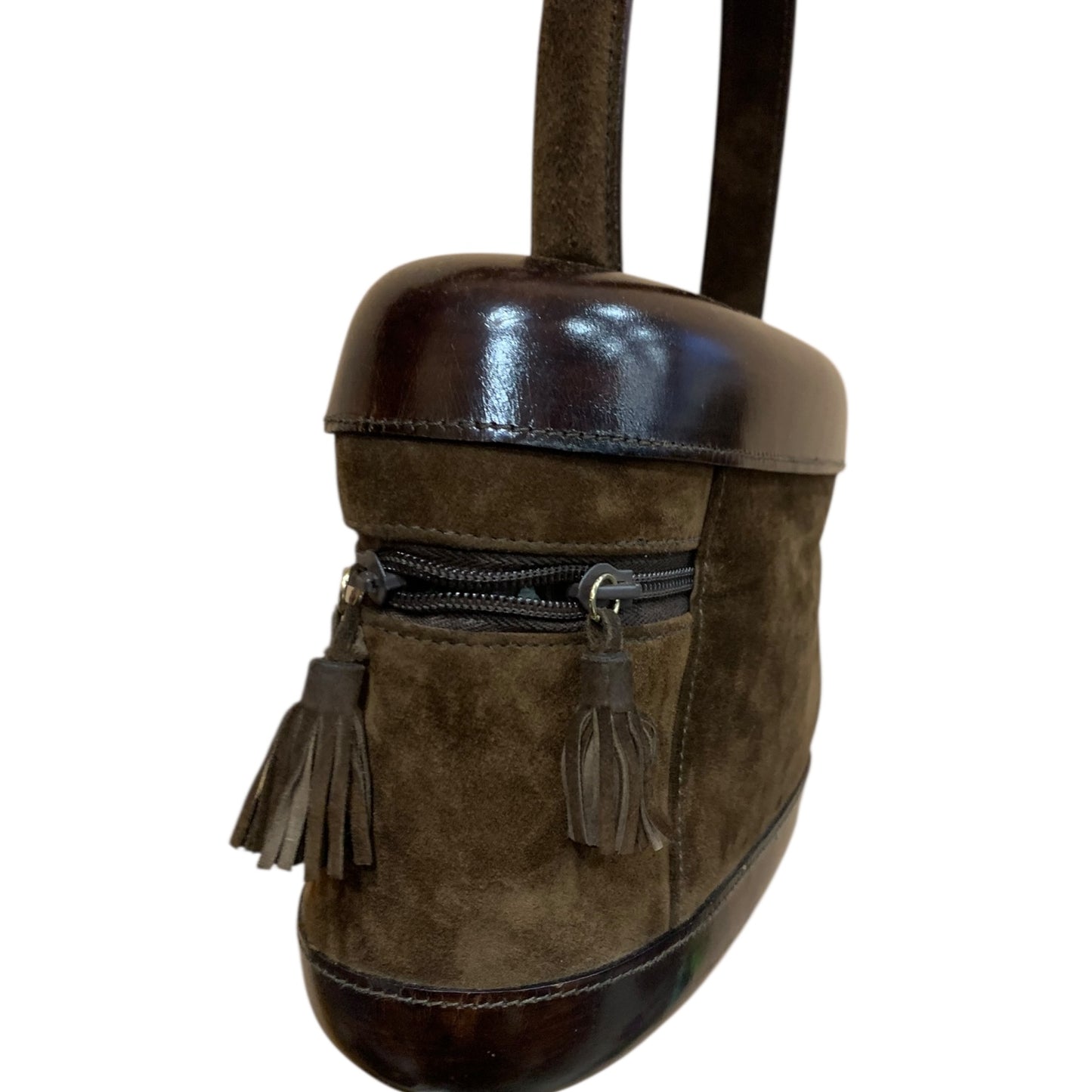 Borsetta Bauletto Pibra Pelle Scamosciata