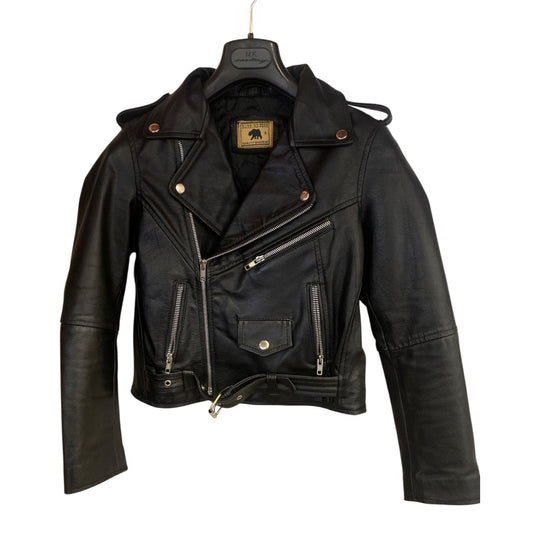 Giacca Chiodo Donna Vintage Running Bear Pelle