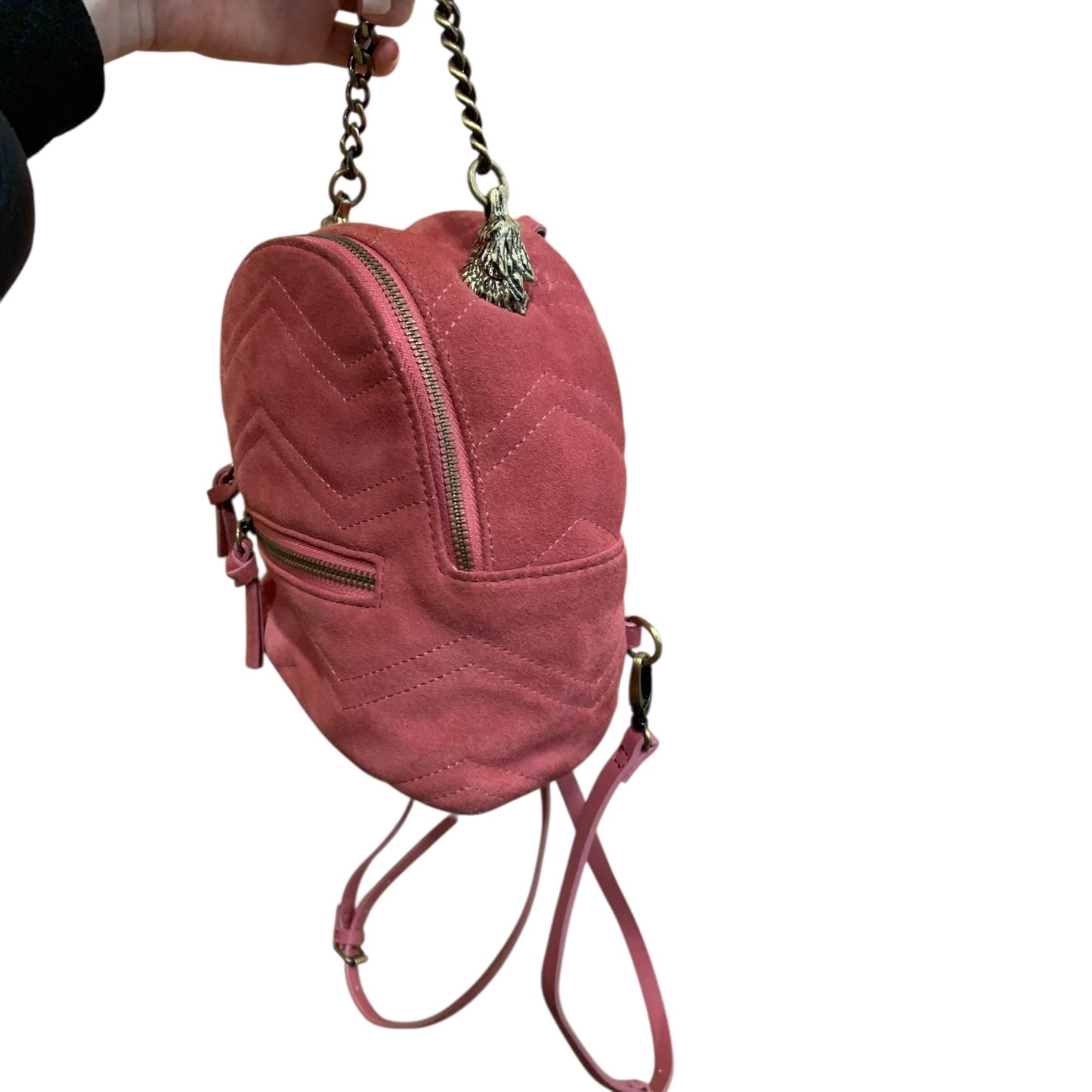 Zainetto Donna Zara Pelle Rosa