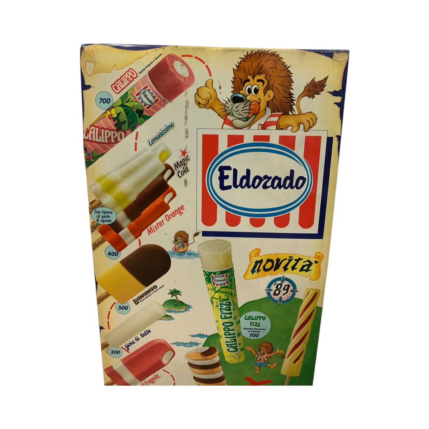 Pannello Pubblicitario Gelati Eldorado Anni 90