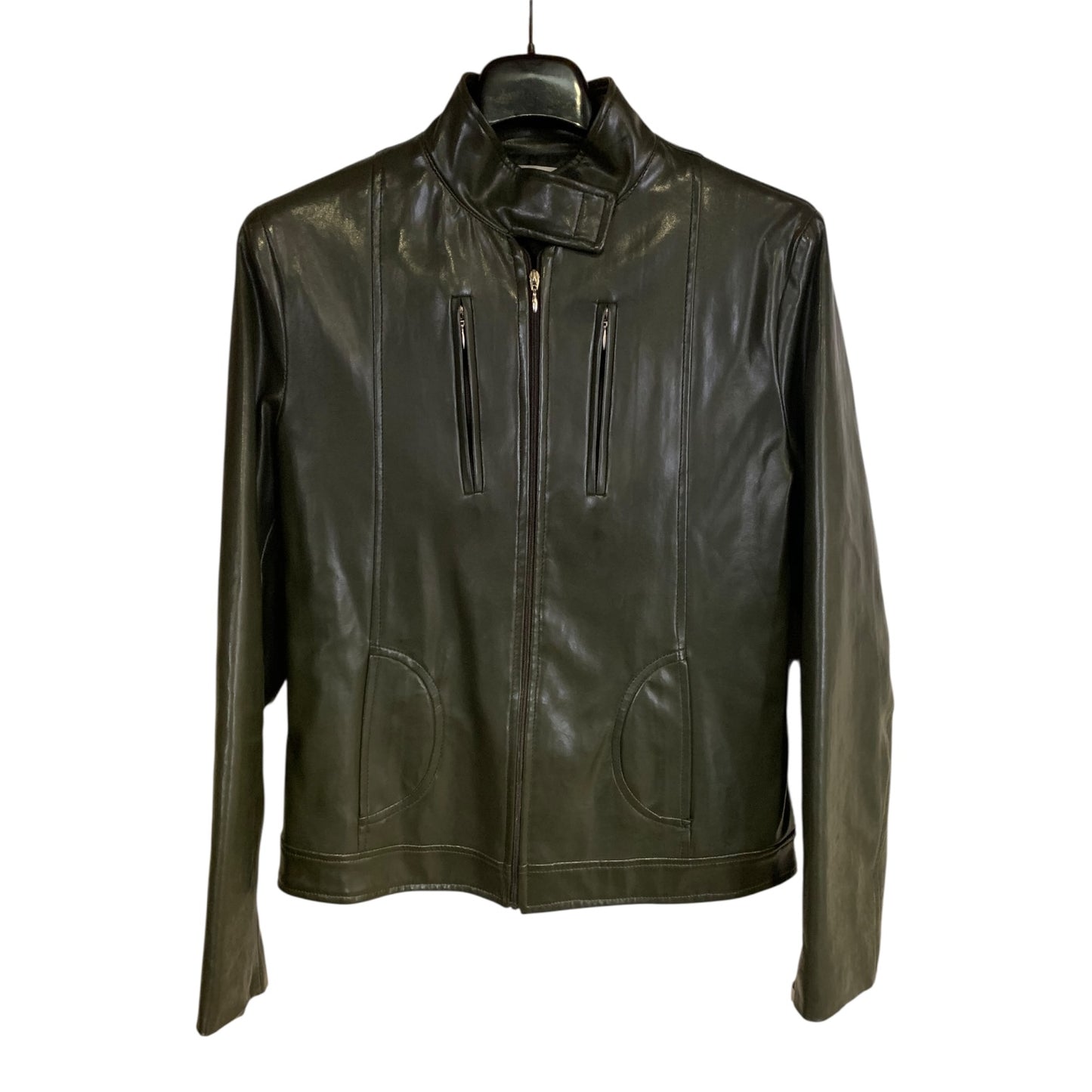 Giacca Pelle Conbipel Donna Verde