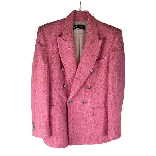 Blazer Donna Zara Doppiopetto Rosa