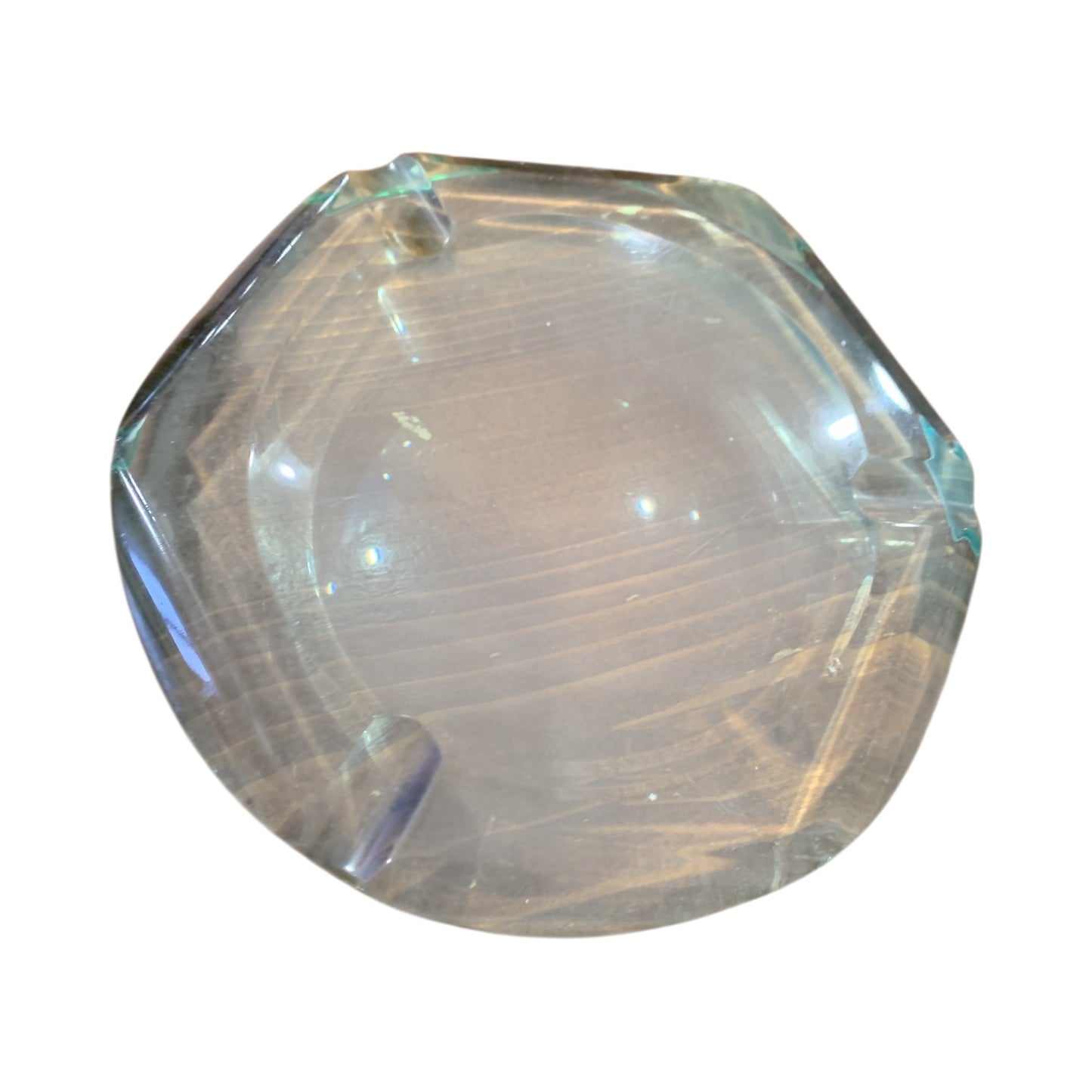 Posacenere Vintage Cristallo Attribuzione Fontana Arte