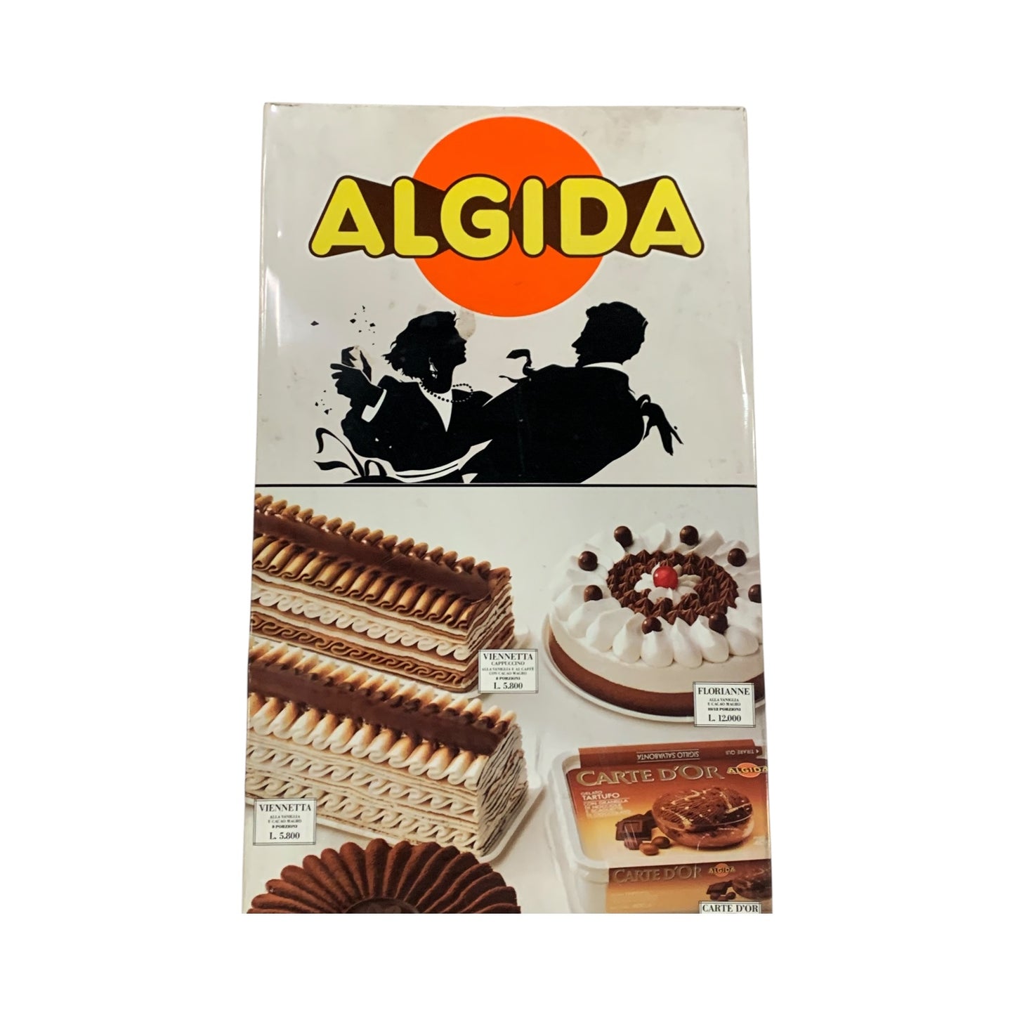 Pannello Pubblicitario Torte Algida Anni 90