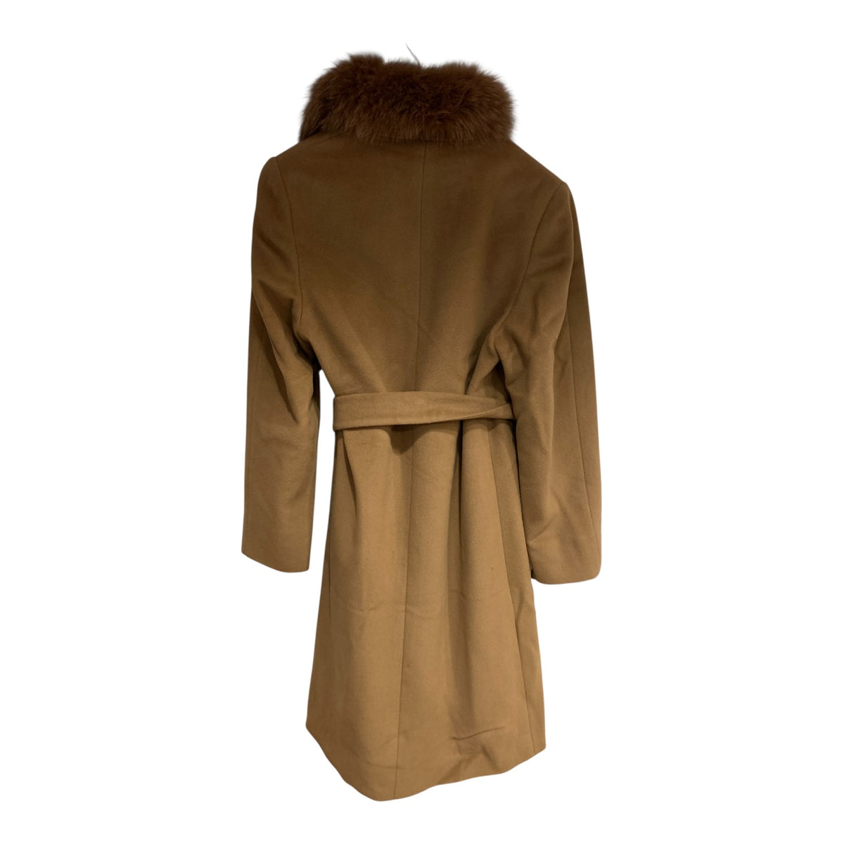 Cappotto Donna Vintage Lana Bordo Pelliccia