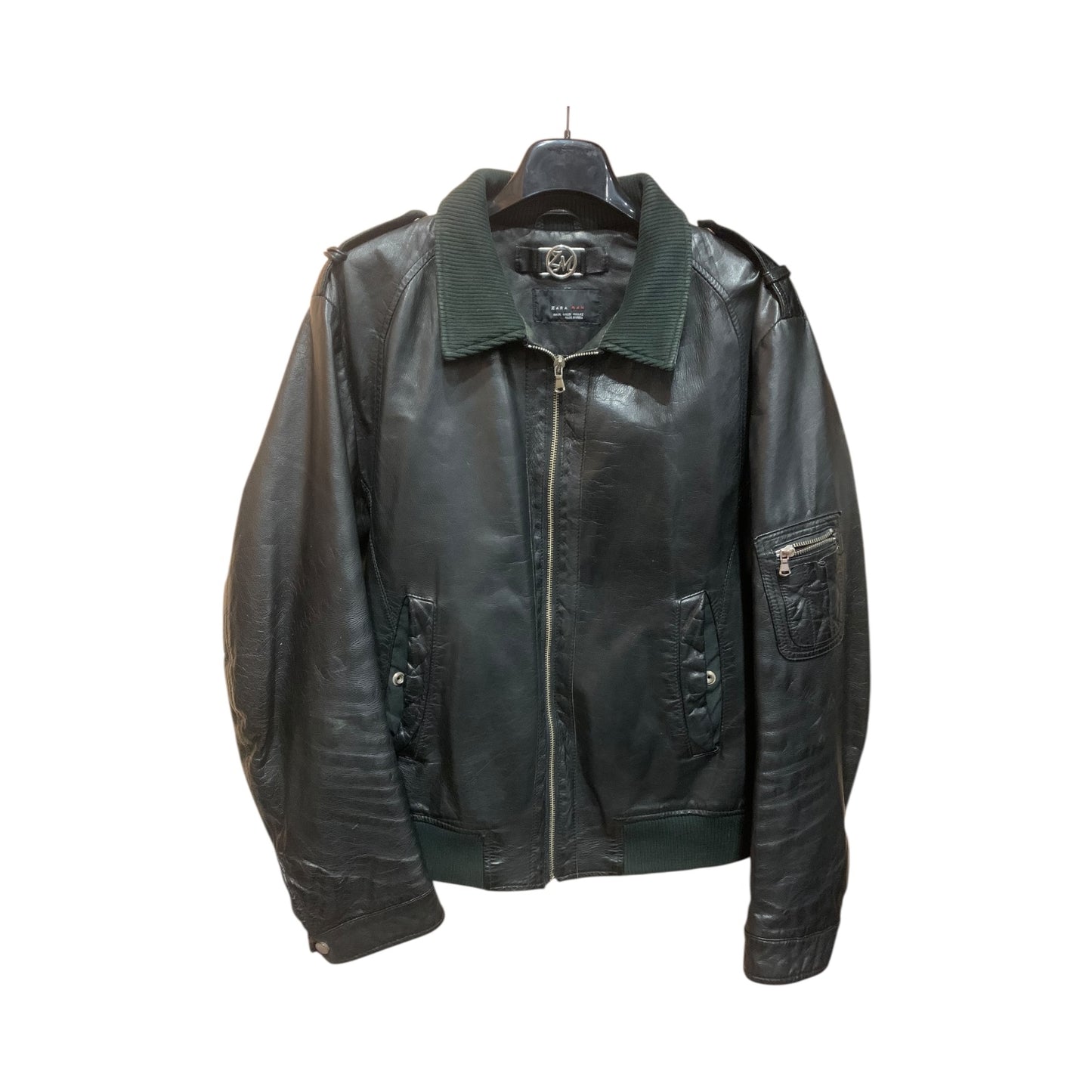 Giacca Bomber Uomo Zara Man Pelle