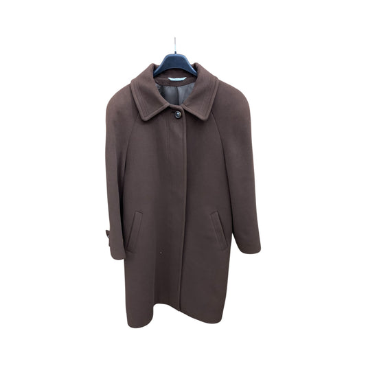 Cappotto Donna Vintage Lana Marrone