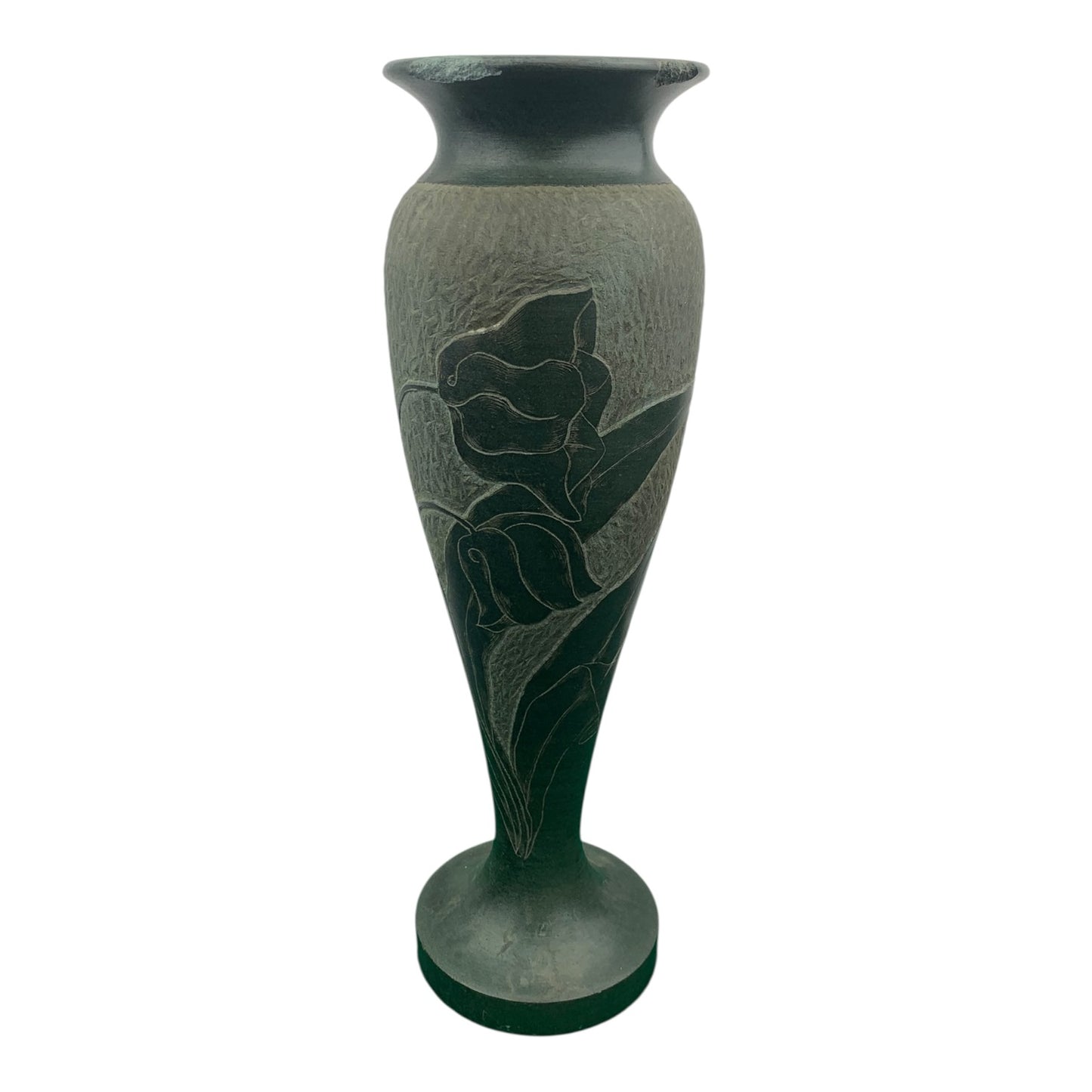 Vaso In Pietra Vintage Stile Art Deco