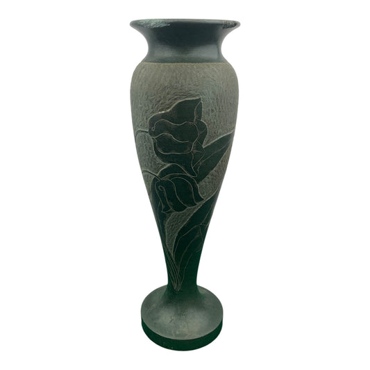 Vaso In Pietra Vintage Stile Art Deco