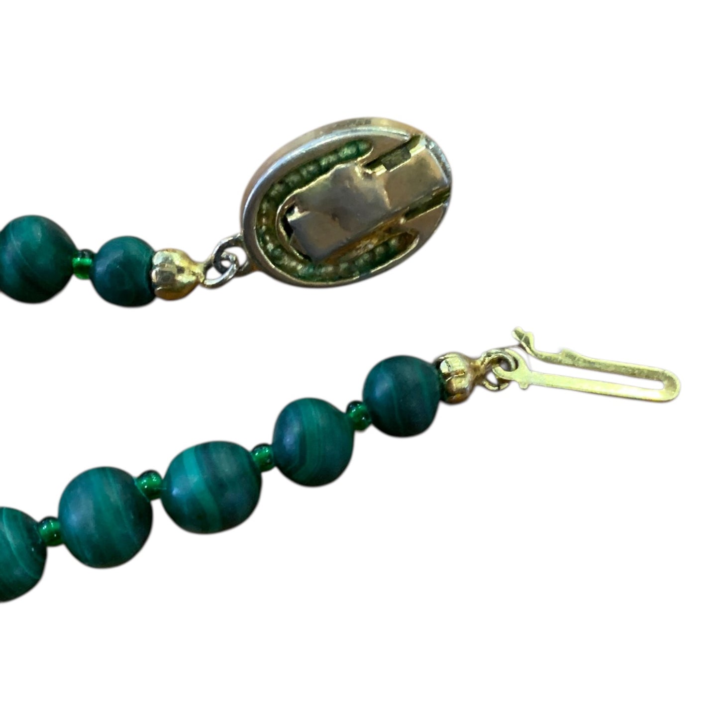 Collana Donna Vintage Malachite Verde