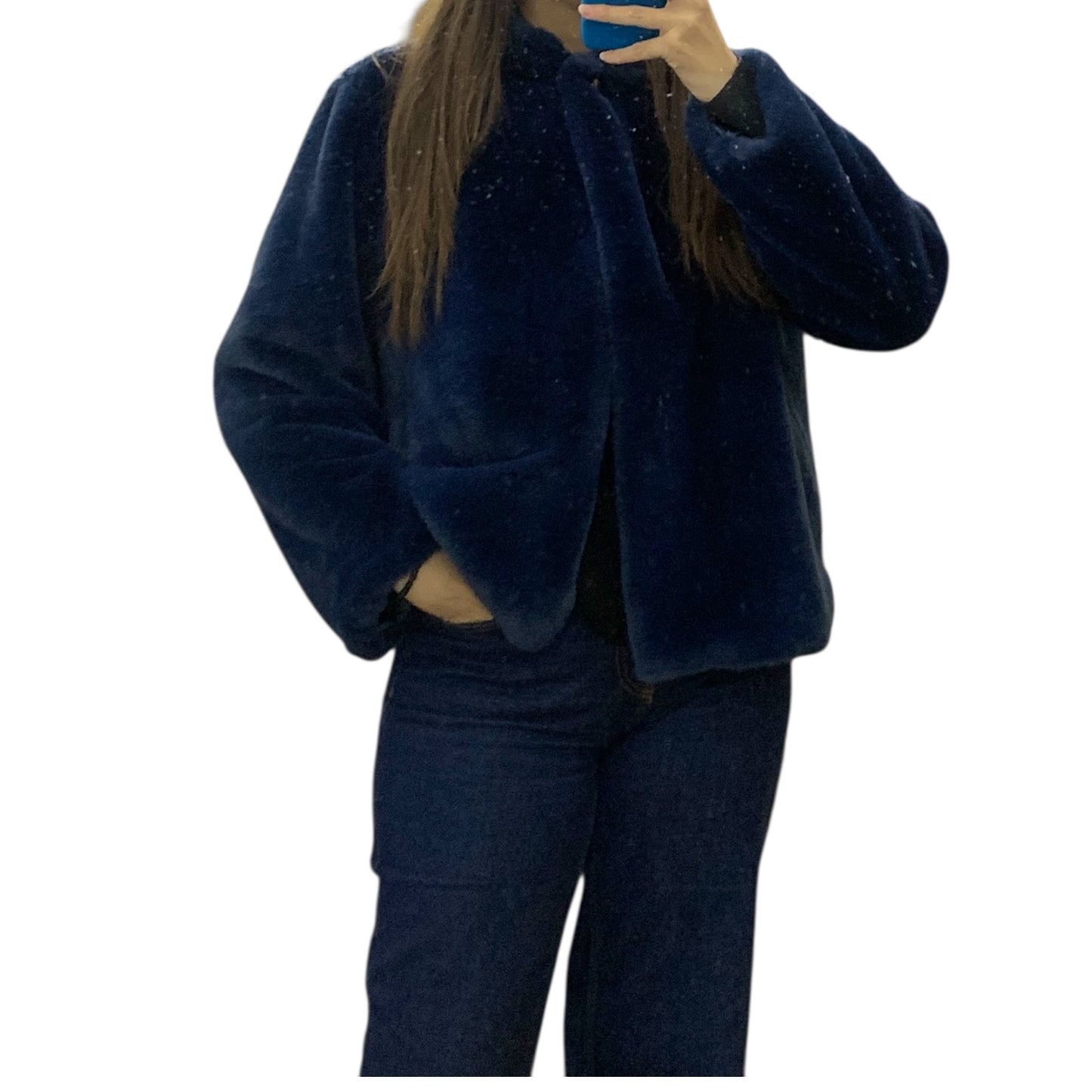 Pellicciotto Ecologico Blu Notte