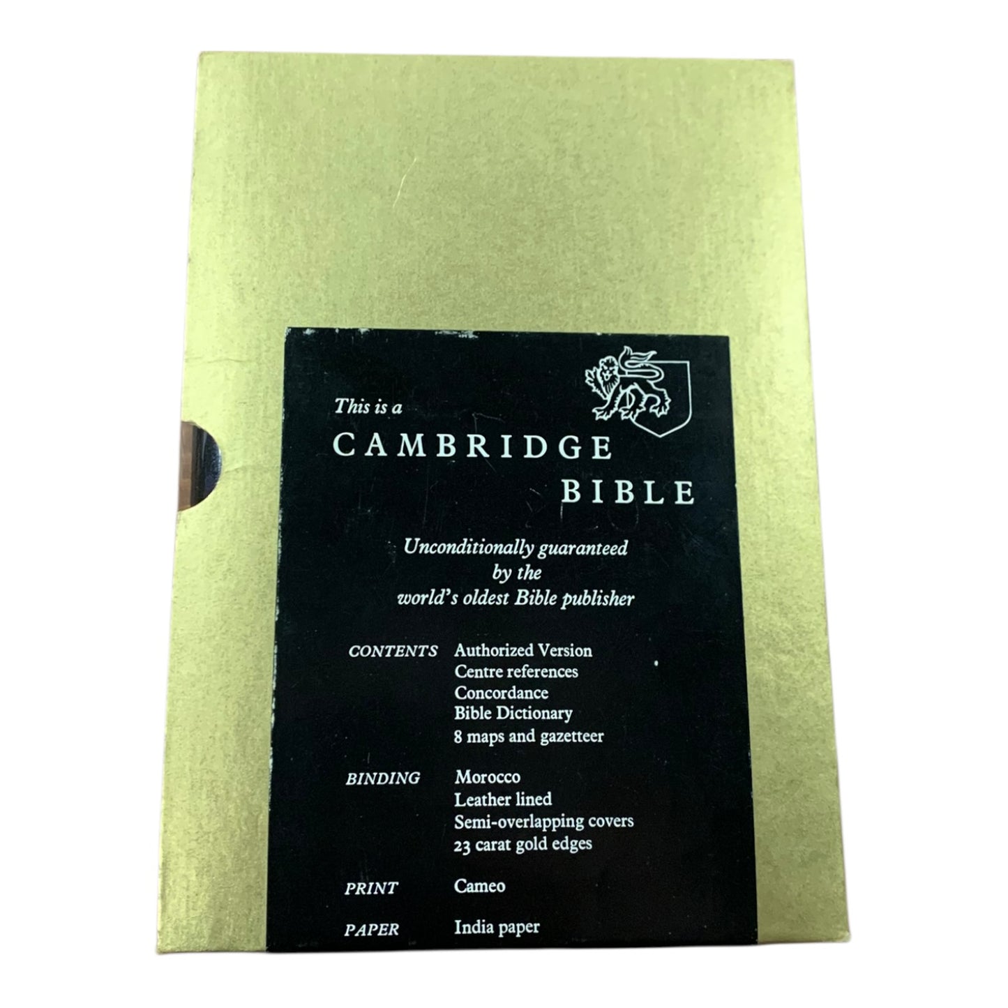 Libro Bibbia Cambridge