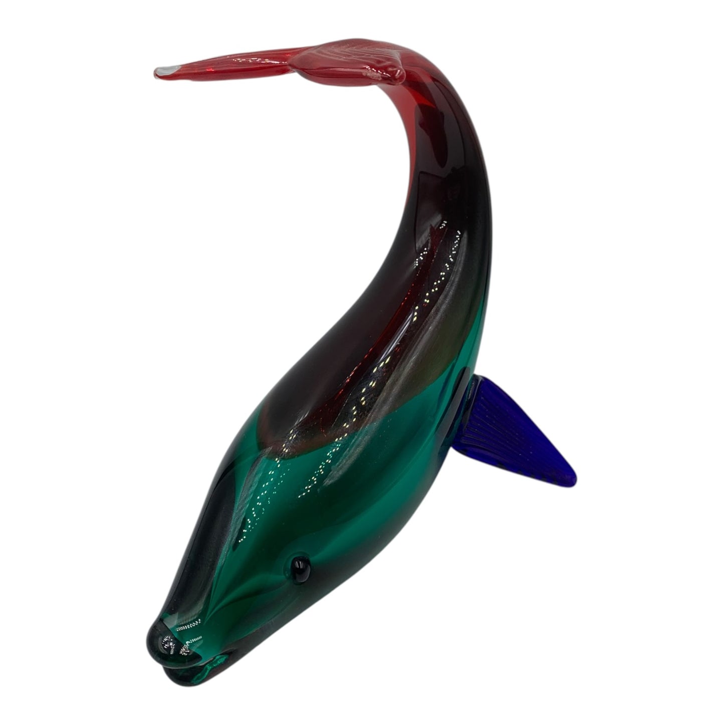 Scultura Vetro Vintage Delfino