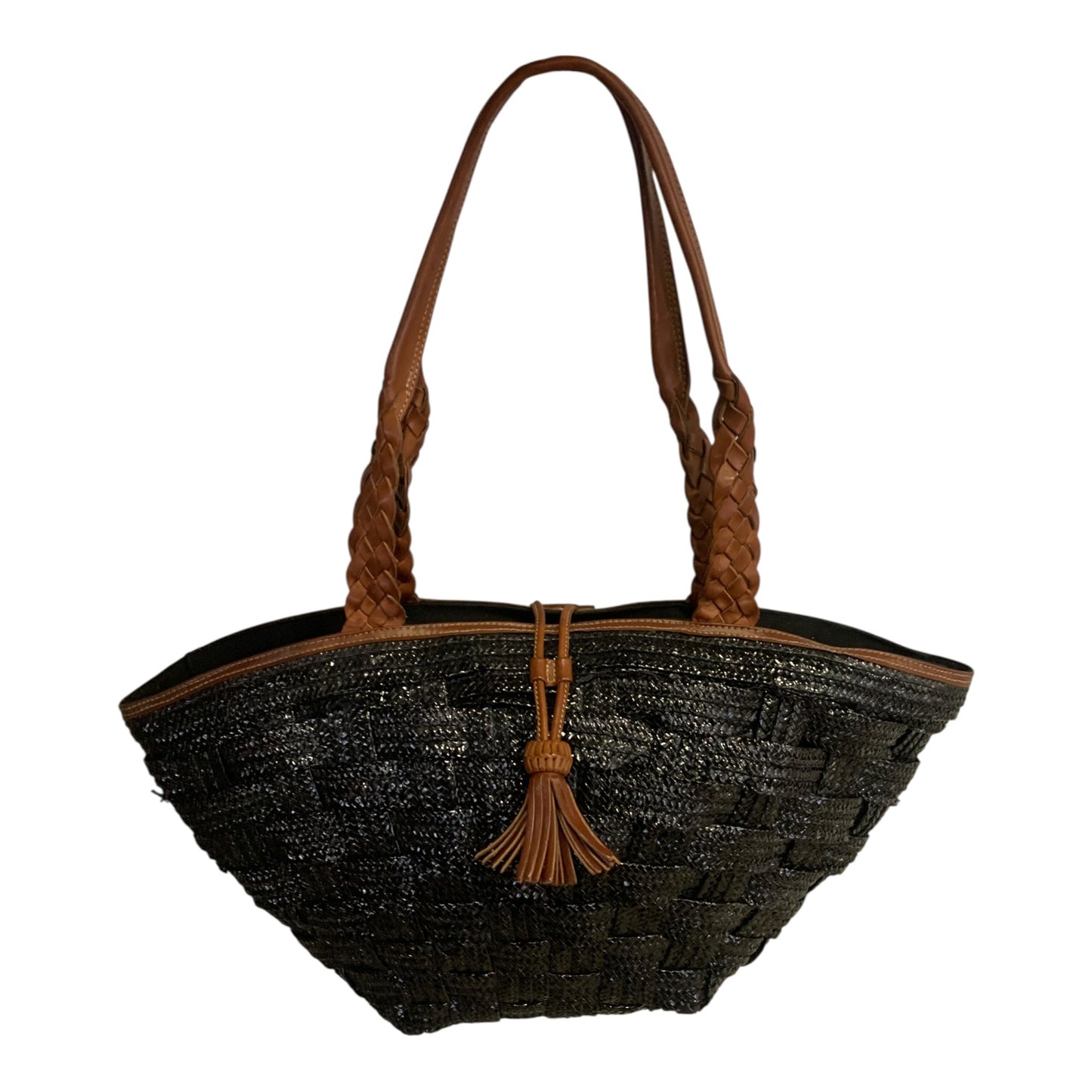 Borsa Vintage Paglia Pelle Gian Franco Sisti