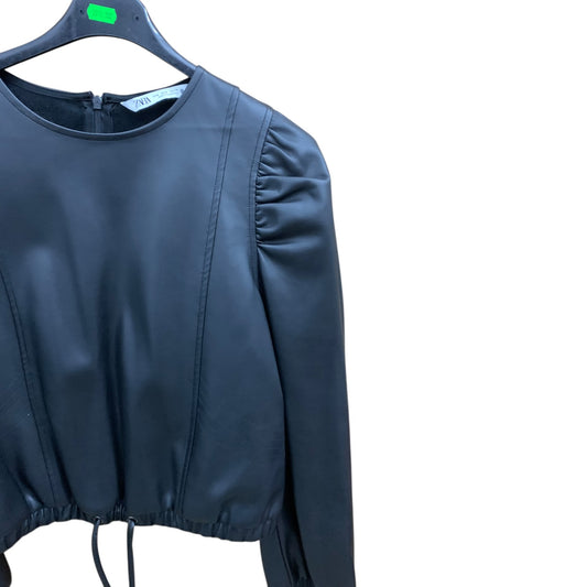 Maglia Cropped Zara Ecopelle