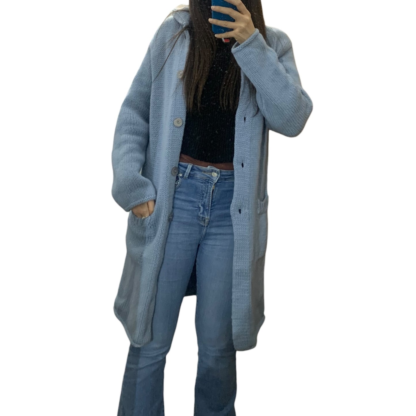 Cardigan Donna Benetton Vintage Lana 100%