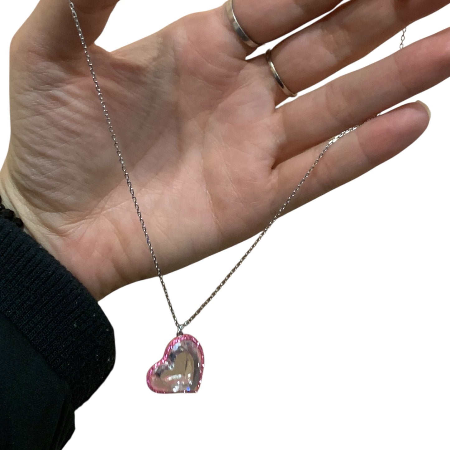 Collana Donna Swarovski Cuore Rosa